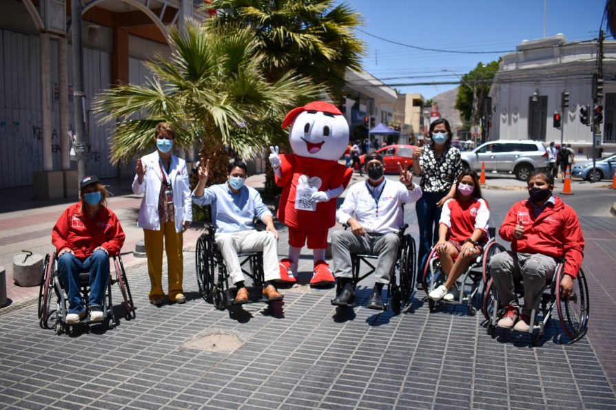 Intervención urbana “Discapacidad en tu ciudad” sorprendió a decenas de transeúntes en Copiapó