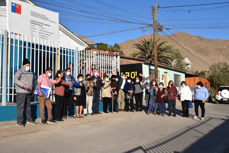 Con fondos estatales: JJVV Borgoño logró implementar cierre perimetral para su sede