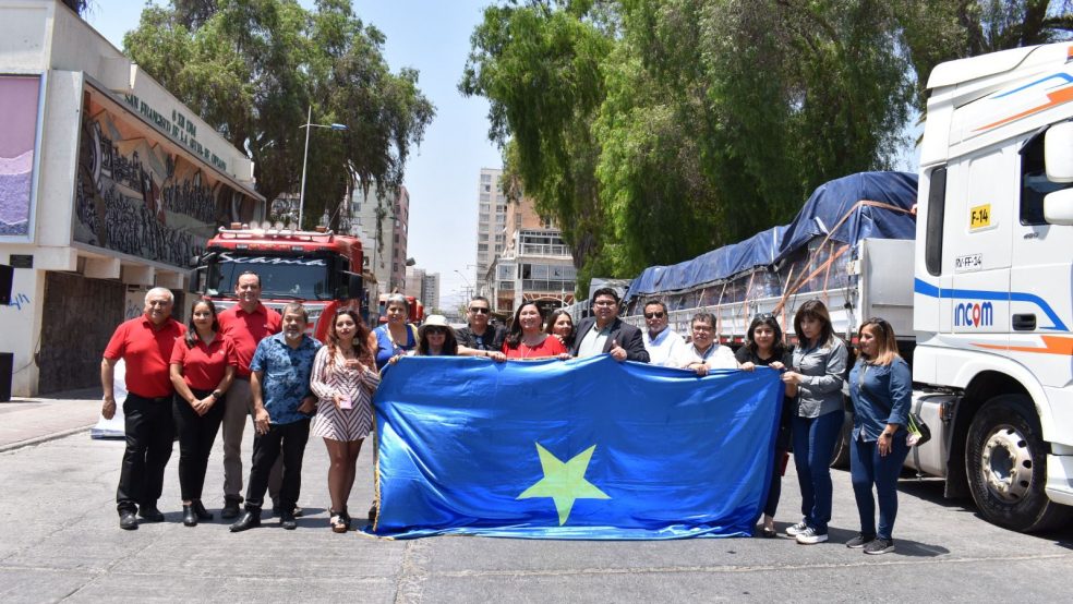 Campaña “Atacama Ayuda al Sur partió desde Copiapó con cinco camiones con ayuda para afectados por incendios forestales