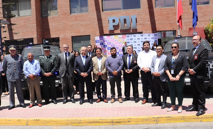PDI recibe modernos vehículos policiales para combatir el crimen organizado en la región