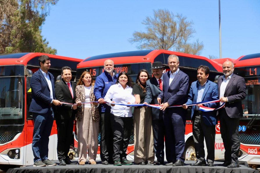 Copiapó se transforma en la primera ciudad de Chile y Sudamérica en tener el 100% de su flota de transporte público eléctrico